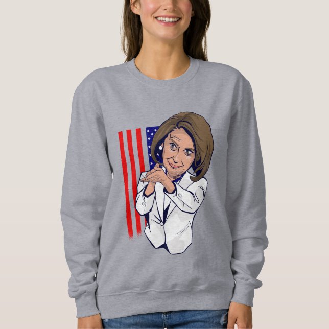 Sudadera Meme de Nancy Pelosi aplaudiendo (Anverso)