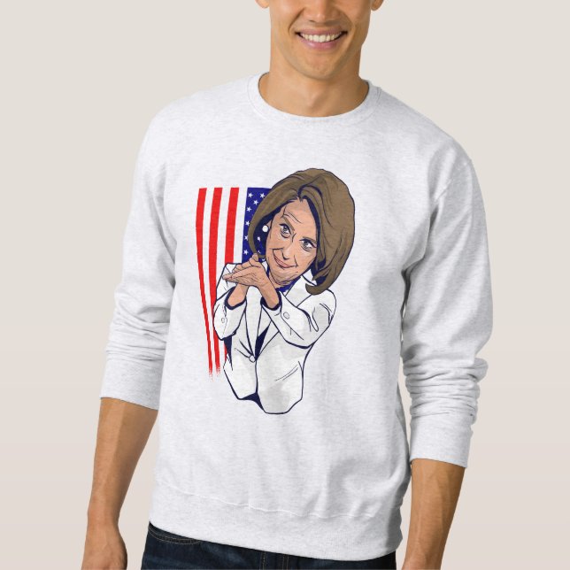 Sudadera Meme de Nancy Pelosi aplaudiendo (Anverso)
