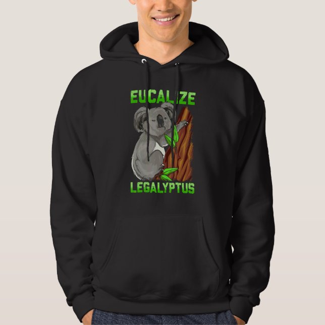 Sudadera Memé de Oso Koala Fumado Eucalipto Legítimo Castig (Anverso)