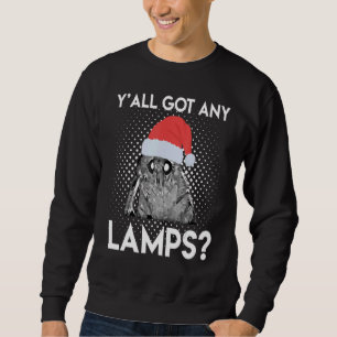 Sudadera Meme de polillas con navidad tiene lámpara vacacio