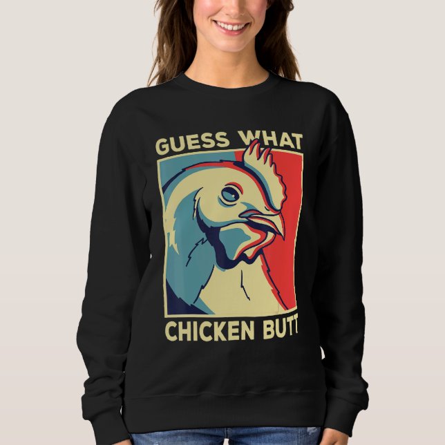 Sudadera Meme De Pollo Adivina Qué Torno De Pollo (Anverso)