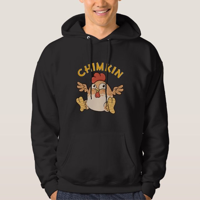 Sudadera Meme de pollo con chimkin Fat Derpy (Anverso)
