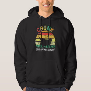 Sudadera Meme De Vintage De Chonk Cat Retro Oh Lawd He Veni