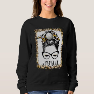 Sudadera Meme de voleibol con sangre desordenado Día de jue
