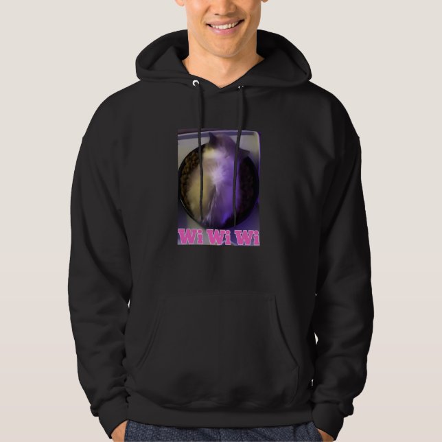 Sudadera meme de wiwiwi cat (Anverso)