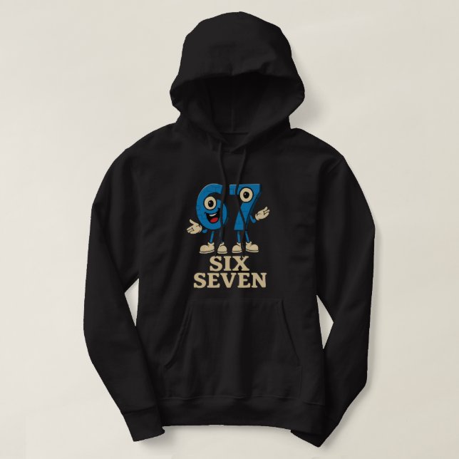 Sudadera meme divertido 6 7 (Diseño del anverso)