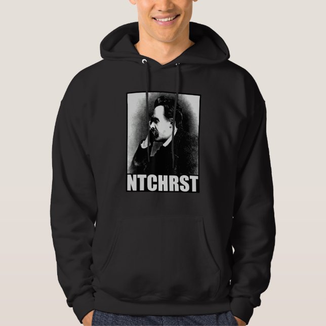 Sudadera Meme divertido de Friedrich Nietzsche Antichrist N (Anverso)