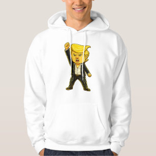 Sudadera Meme Feliz Trump Insignia Lucha Lucha Enojado Trum