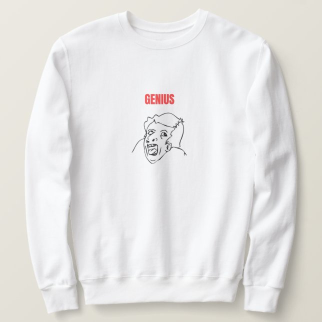 Sudadera Meme Genius (Anverso del diseño)