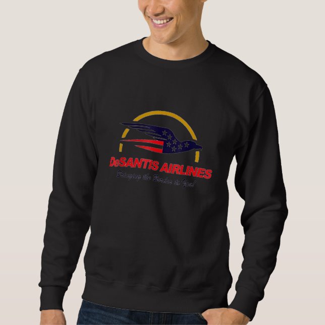 Sudadera Meme político divertido de DeSantis Airlines Ron D (Anverso)
