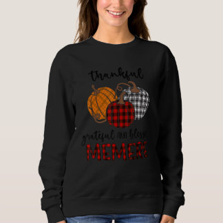 Sudadera Memere de Cuadros Agradecida Agradecida Bendita Dí