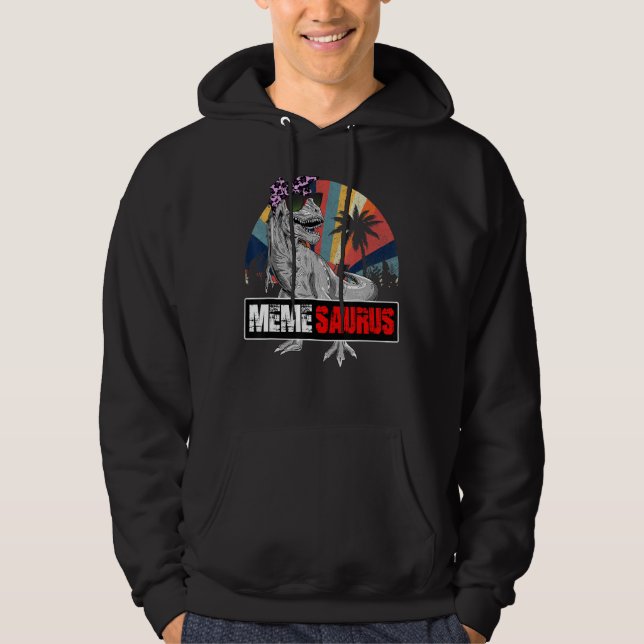 Sudadera Memesaurus Rex Dinosaur Meme Saurus Family Matchin (Anverso)