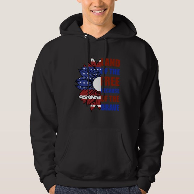 Sudadera Memorial Day Land Of The Free Because Of The Brave (Anverso)