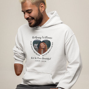 Sudadera Memorial de Foto de Corazón Personalizado Moderno