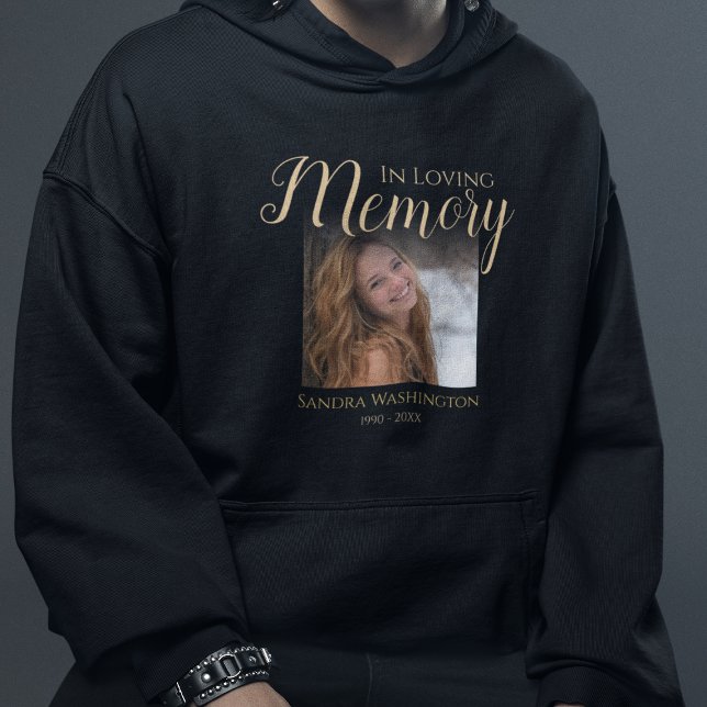 Sudadera Memorial de Foto Personalizado (Subido por el creador)
