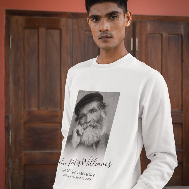 Sudadera Memorial de Fotos Personalizadas Modernas (Subido por el creador)