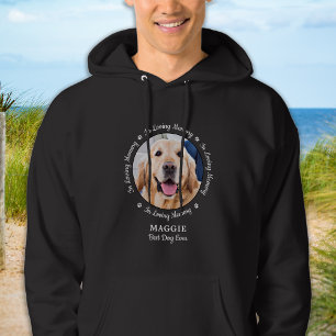 Sudadera Memorial de mascota en la foto de pérdida del Mas