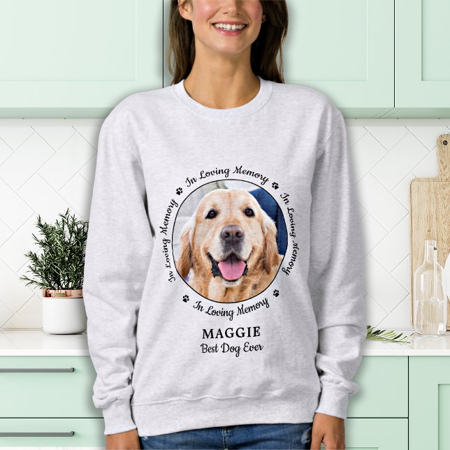 Sudadera Memorial de perros personalizado Mascota de memori (Subido por el creador)