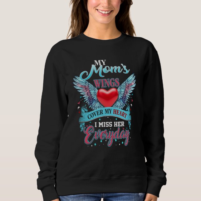 Sudadera Memorial Of My Mom Lives In Heaven For Daughter So (Anverso)