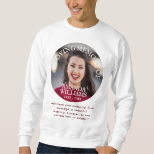 Sudadera Memorial personalizado con foto y texto