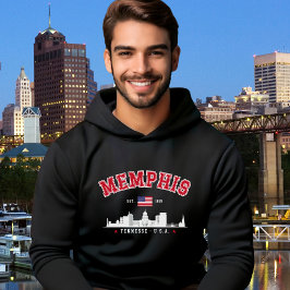 Sudadera Memphis Skyline – Est. 1819 Southern Pride"