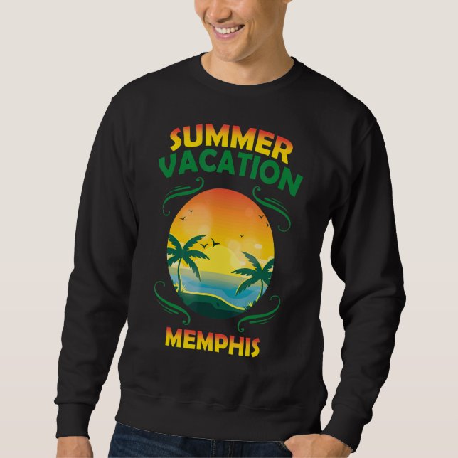 Sudadera Memphis vacaciones de verano (Anverso)
