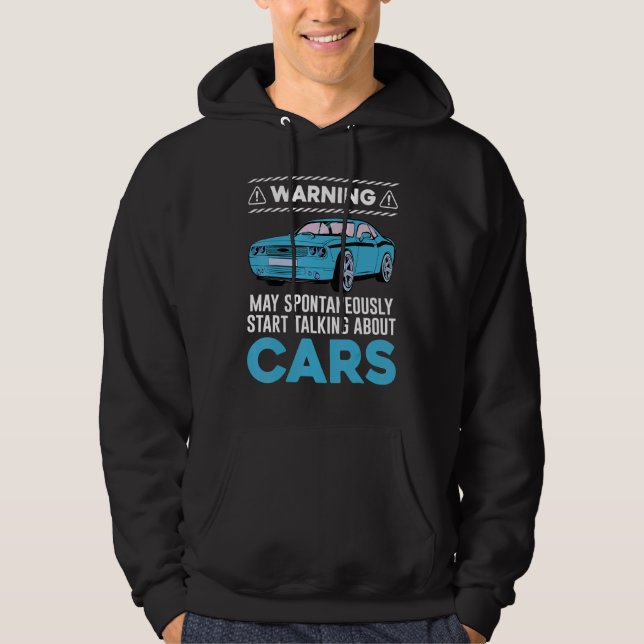 Sudadera Men Boys Teens  Car Cars Engineer Mechanic (Anverso)