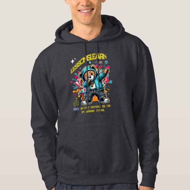 SUDADERA MEN DABBING FUTURE LESSONS LEARN HOODIE  (Anverso)