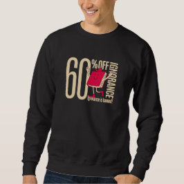 Sudadera Men’s Funny 60% Off Ignorance Bookworm Graphic