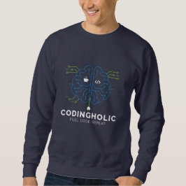 Sudadera Men Tech Brain Circuit Coding Graphic For Coders