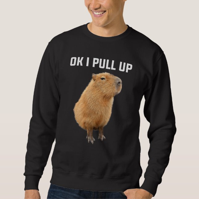 Sudadera Men Women Kids Ok I Pull Up Funny Capybara costume (Anverso)