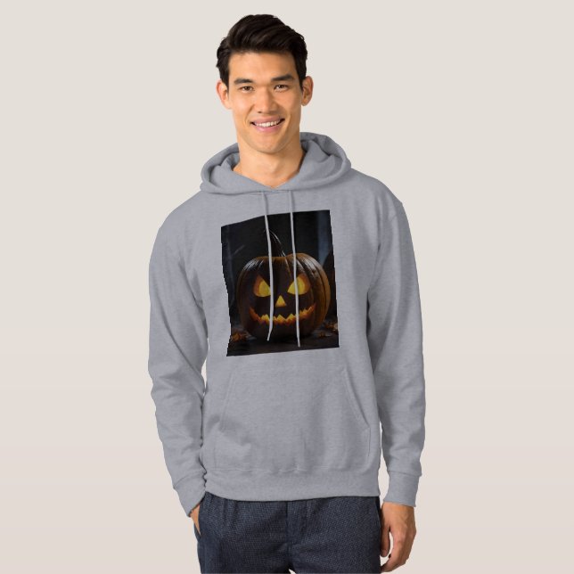 Sudadera Mención de calabaza de Halloween, (Anverso completo)