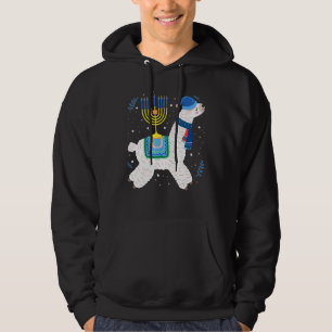 Sudadera Menorá Hanuká Llama Lindo Alpaca Chanuká Cristo