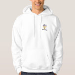 SUDADERA MENORAH HOODIE<br><div class="desc">¡Tu simple Menorah Hoodie blanca mantendrá el frío lejos de la derecha!</div>