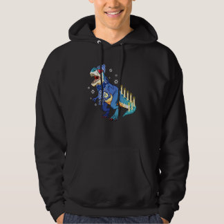 Sudadera Menorasaurus Rex Dinosaur Menorah Hanukkah For Men