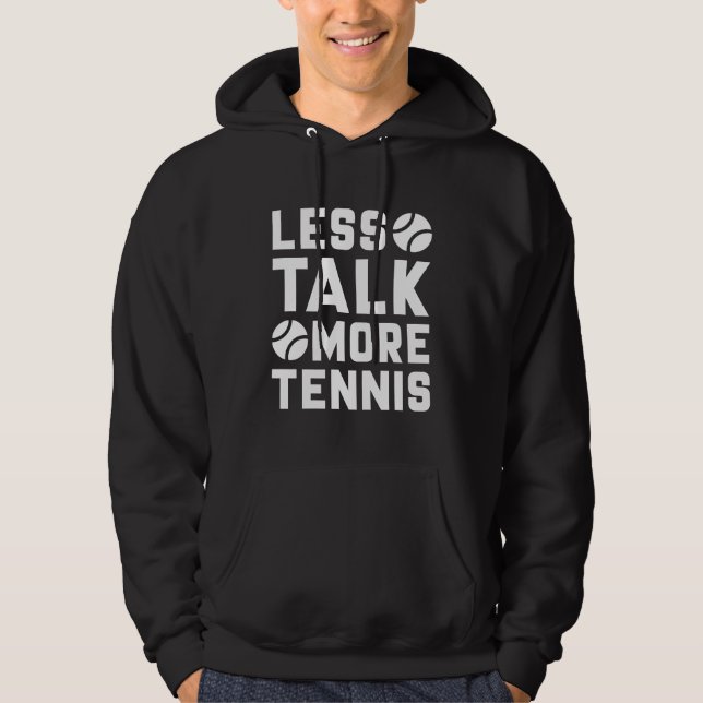 Sudadera Menos charla más tenis (Anverso)