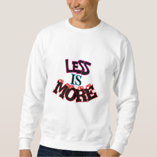 SUDADERA MENOS ES MÁS TIPOGRAFÍA