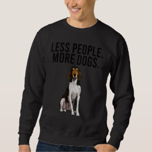 Sudadera Menos gente más perros Treeing Walker Coonhound In