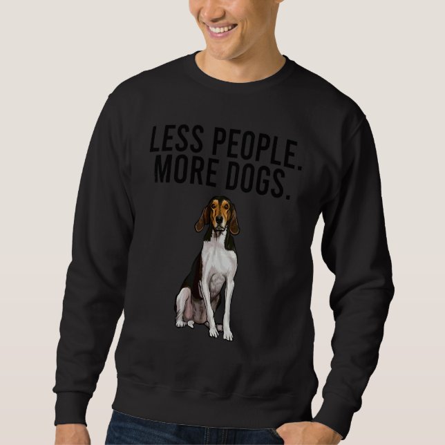 Sudadera Menos gente más perros Treeing Walker Coonhound In (Anverso)