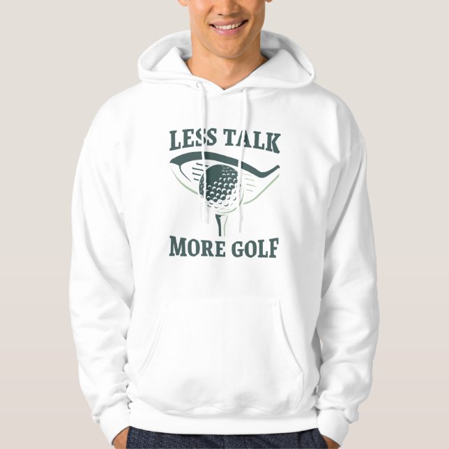 Sudadera Menos hablar más de golf (Anverso)