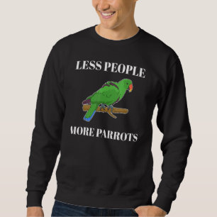 Sudadera Menos personas más loros Eclectus