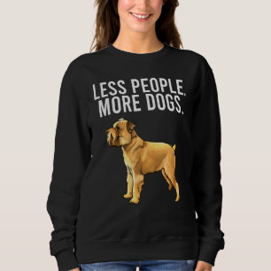 Sudadera Menos Personas Más Perros Griffon de Bruselas Intr