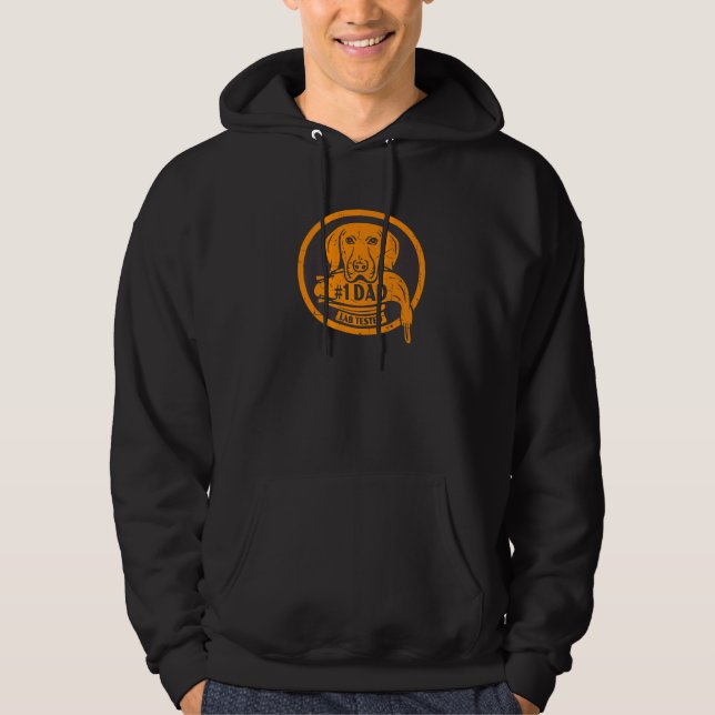 Sudadera Mens #1 Dad Lab Tested - Duck Hunting Labrador Ret (Anverso)