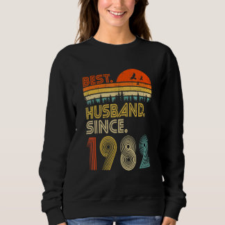 Sudadera Mens 40th Wedding Anniversary  Best Husband Since 