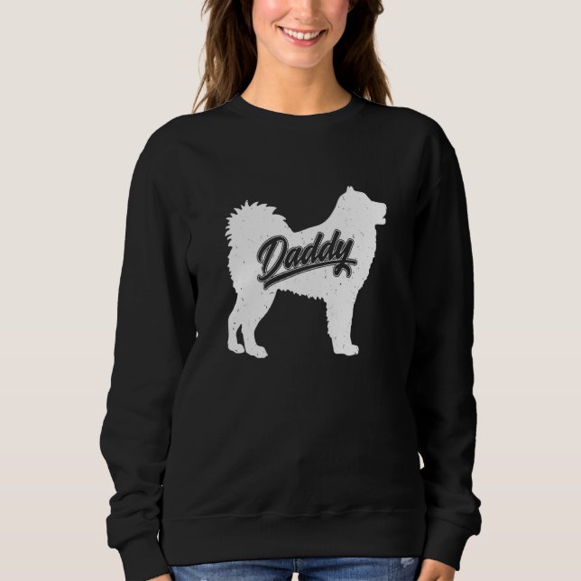 Sudadera Mens Alaskan Malamute Daddy Padres De Alaska (Anverso)