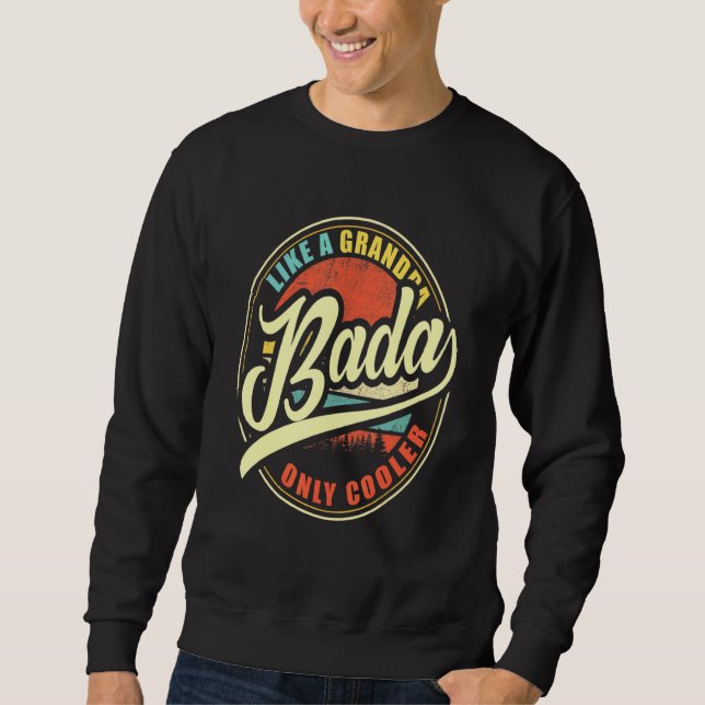 Sudadera Mens Bada Like A Grandpa Only Cooler (Anverso)