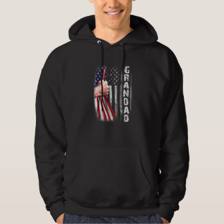 Sudadera Mens Bandera De Grano Norteamericana Pist Bump Gra