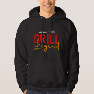 Sudadera Mens BBQ barbacoa parrillada barbacoa por la noche