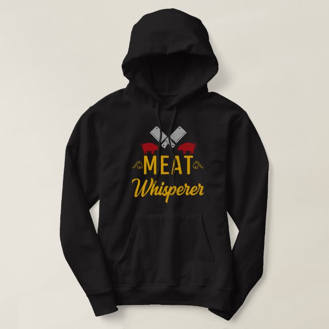 Sudadera Mens BBQ Carne Whisperer Beef Barbacoa Master (Diseño del anverso)