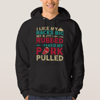 Sudadera Mens BBQ Me Gustan Mis Racks Big My Butt Rubbed Y